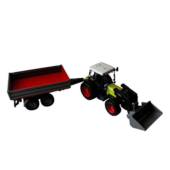 Bruder 02112 CLAAS Nectis 267 F w/ Front Loader and Trailer - Picture 1 of 10